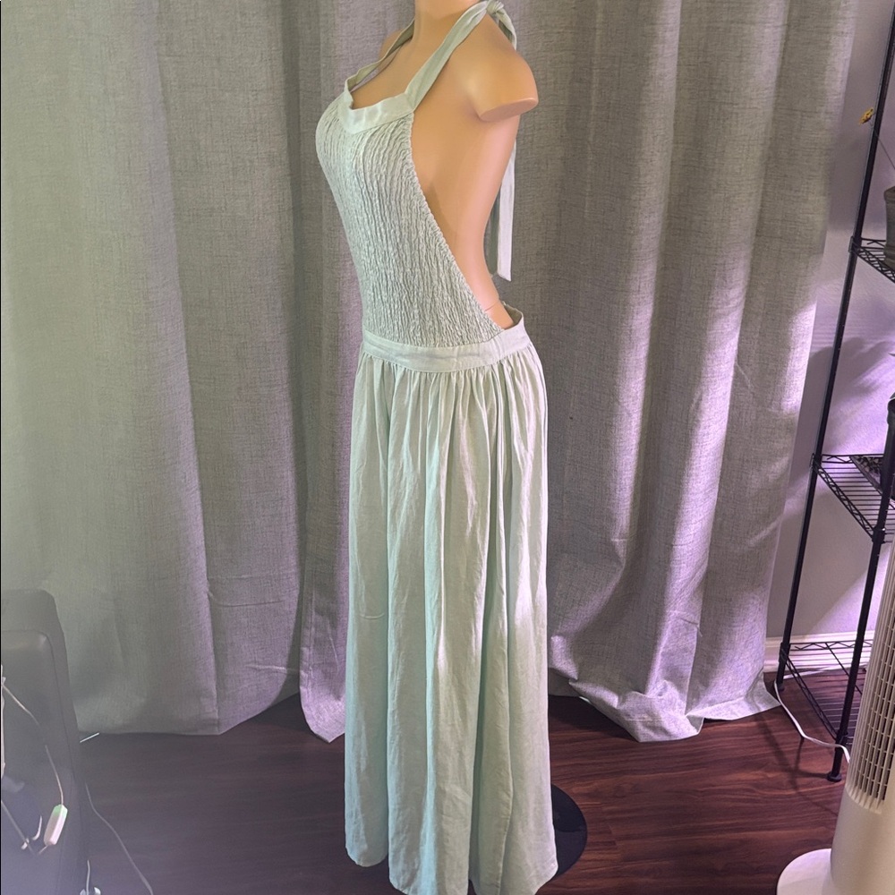 We Are Kindred Florence open back, halter (stretchy) top Dress